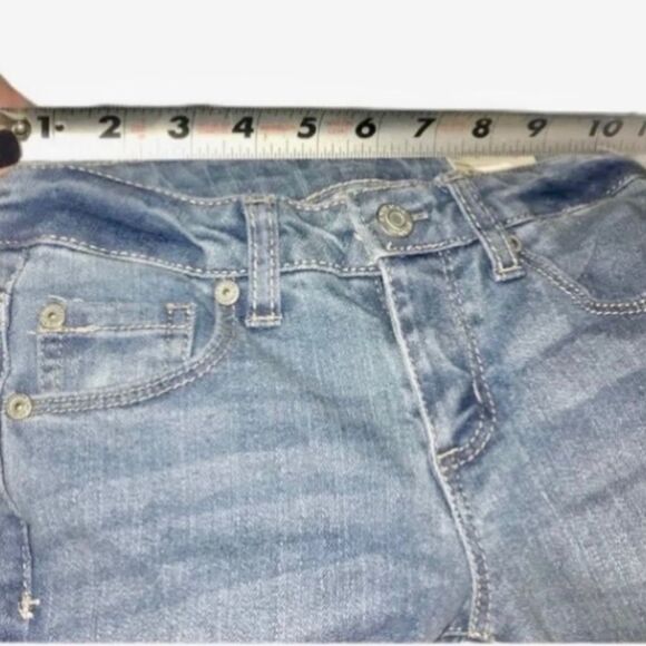 Arizona NWT Jeans Adjustable Waistband Distressed Skinny Jeans Girl’s L REG 6 - Picture 9 of 14